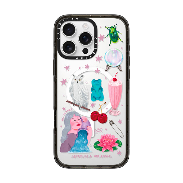 astrologiamillennial x CASETiFY iPhone 16 Pro Max Case Black Impact Case MagSafe Compatible みずがめ座 Father's Day astrologiamillennial x CASETiFY iPhone 16 Pro Max Case Black Impact Case MagSafe Compatible みずがめ座 Father's Day