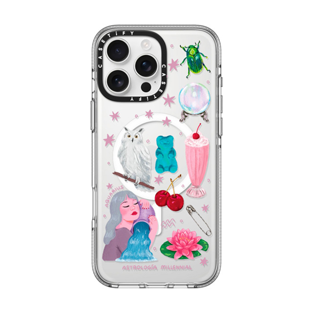 astrologiamillennial x CASETiFY iPhone 16 Pro Max Case Clear Clear Case MagSafe Compatible みずがめ座 Father's Day astrologiamillennial x CASETiFY iPhone 16 Pro Max Case Clear Clear Case MagSafe Compatible みずがめ座 Father's Day