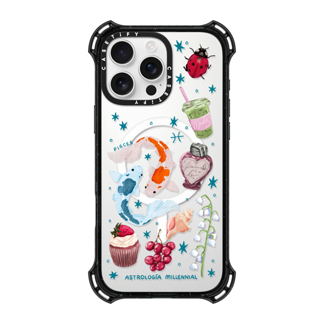 astrologiamillennial x CASETiFY iPhone 16 Pro Max Case Black バウンスケース Pisces astrologiamillennial x CASETiFY iPhone 16 Pro Max Case Black バウンスケース Pisces