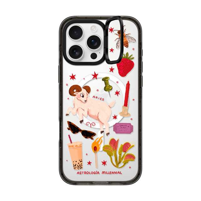 astrologiamillennial x CASETiFY iPhone 16 Pro Max ケース ブラック インパクトリングスタンドケース MagSafe対応 Aries Father's Day astrologiamillennial x CASETiFY iPhone 16 Pro Max ケース ブラック インパクトリングスタンドケース MagSafe対応 Aries Father's Day