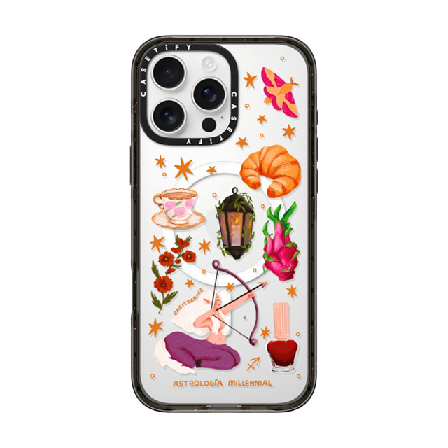 CASETiFY iPhone 16 Pro Max ケース ブラック インパクトケース MagSafe対応 Sagittarius astrologia millennial Back to School CASETiFY iPhone 16 Pro Max ケース ブラック インパクトケース MagSafe対応 Sagittarius astrologia millennial Back to School