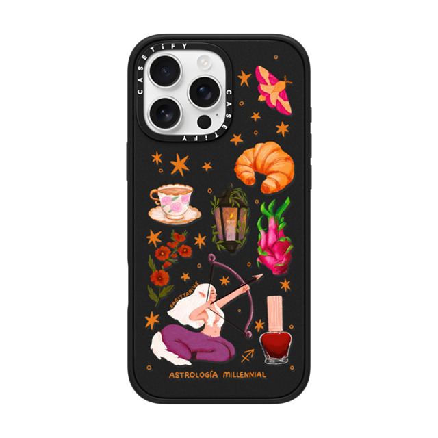 astrologiamillennial x CASETiFY iPhone 16 Pro Max Case Matte Black Impact Case MagSafe Compatible Sagittarius astrologiamillennial x CASETiFY iPhone 16 Pro Max Case Matte Black Impact Case MagSafe Compatible Sagittarius