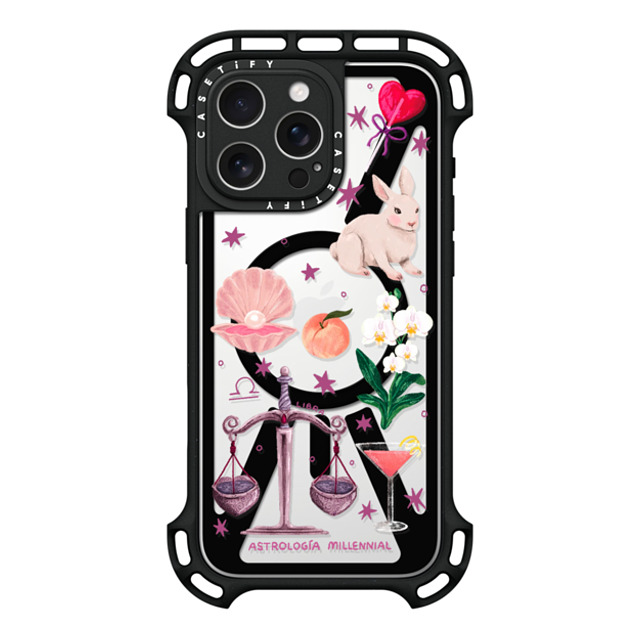 astrologiamillennial x CASETiFY iPhone 16 Pro Max Case Black ウルトラ バウンスケース MagSafe対応 Libra astrologiamillennial x CASETiFY iPhone 16 Pro Max Case Black ウルトラ バウンスケース MagSafe対応 Libra