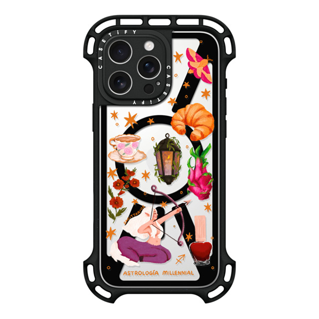 astrologiamillennial x CASETiFY iPhone 16 Pro Max Case Black ウルトラ バウンスケース MagSafe対応 Sagittarius astrologiamillennial x CASETiFY iPhone 16 Pro Max Case Black ウルトラ バウンスケース MagSafe対応 Sagittarius