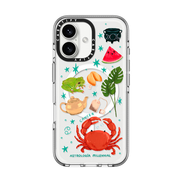 astrologiamillennial x CASETiFY iPhone 16 Case Clear Clear Case MagSafe Compatible Cancer astrologiamillennial x CASETiFY iPhone 16 Case Clear Clear Case MagSafe Compatible Cancer
