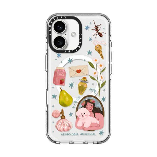 CASETiFY iPhone 16 ケース クリア クリア ケース MagSafe対応 Virgo astrologia millennial Back to School CASETiFY iPhone 16 ケース クリア クリア ケース MagSafe対応 Virgo astrologia millennial Back to School