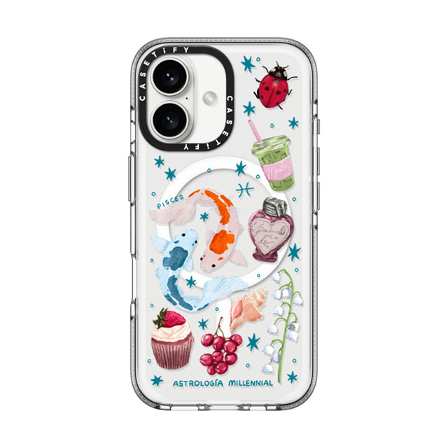 astrologiamillennial x CASETiFY iPhone 16 Case Clear Clear Case MagSafe Compatible Pisces astrologiamillennial x CASETiFY iPhone 16 Case Clear Clear Case MagSafe Compatible Pisces