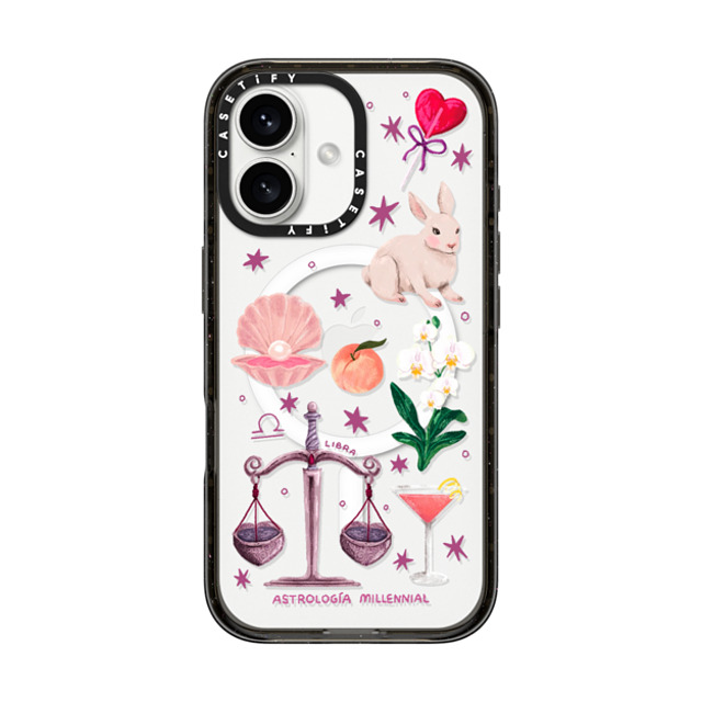 astrologiamillennial x CASETiFY iPhone 16 Case Black Impact Case MagSafe Compatible Libra astrologiamillennial x CASETiFY iPhone 16 Case Black Impact Case MagSafe Compatible Libra