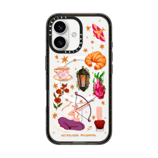 CASETiFY iPhone 16 Case Black Impact Case MagSafe Compatible Sagittarius astrologia millennial Back to School CASETiFY iPhone 16 Case Black Impact Case MagSafe Compatible Sagittarius astrologia millennial Back to School