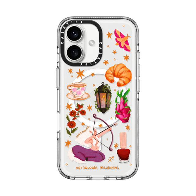 CASETiFY iPhone 16 Case クリア クリア ケース MagSafe対応 Sagittarius astrologia millennial Back to School CASETiFY iPhone 16 Case クリア クリア ケース MagSafe対応 Sagittarius astrologia millennial Back to School