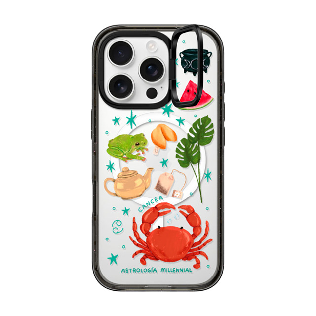 CASETiFY iPhone 16 Pro Case Black インパクトリングスタンドケース MagSafe対応 Cancer astrologia millennial Back to School CASETiFY iPhone 16 Pro Case Black インパクトリングスタンドケース MagSafe対応 Cancer astrologia millennial Back to School