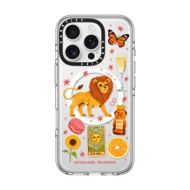 astrologiamillennial x CASETiFY iPhone 16 Pro Case Clear Clear Case MagSafe Compatible Leo Father's Day astrologiamillennial x CASETiFY iPhone 16 Pro Case Clear Clear Case MagSafe Compatible Leo Father's Day