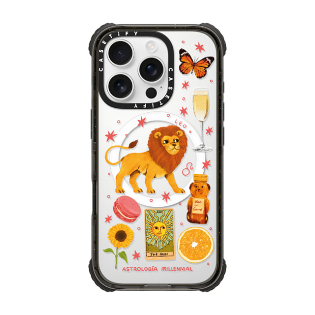 astrologiamillennial x CASETiFY iPhone 16 Pro Case Black ウルトラ インパクトケース MagSafe 対応 Leo astrologiamillennial x CASETiFY iPhone 16 Pro Case Black ウルトラ インパクトケース MagSafe 対応 Leo