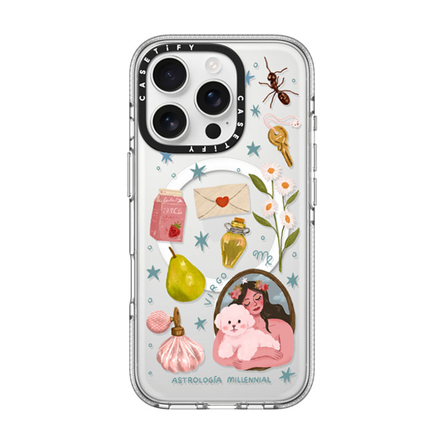 CASETiFY iPhone 16 Pro Case クリア クリア ケース MagSafe対応 Virgo astrologia millennial Back to School CASETiFY iPhone 16 Pro Case クリア クリア ケース MagSafe対応 Virgo astrologia millennial Back to School