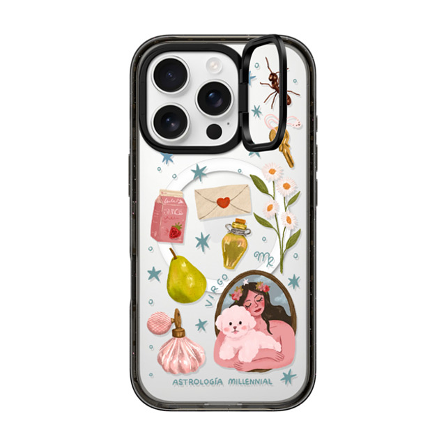 CASETiFY iPhone 16 Pro Case Black インパクトリングスタンドケース MagSafe対応 Virgo astrologia millennial Back to School CASETiFY iPhone 16 Pro Case Black インパクトリングスタンドケース MagSafe対応 Virgo astrologia millennial Back to School