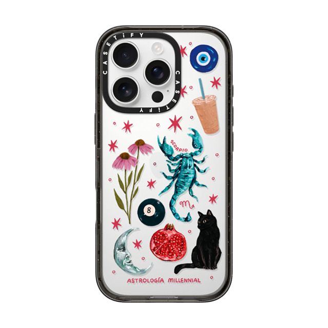 CASETiFY iPhone 16 Pro ケース ブラック インパクトケース Scorpio astrologia millennial Back to School CASETiFY iPhone 16 Pro ケース ブラック インパクトケース Scorpio astrologia millennial Back to School