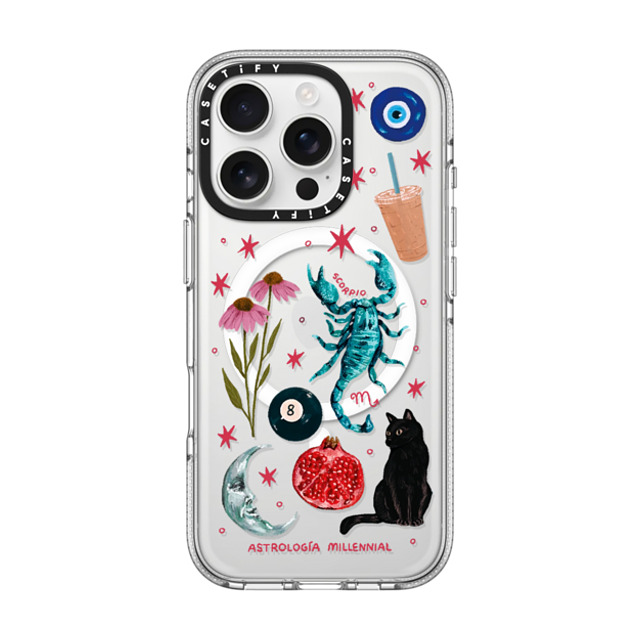 CASETiFY iPhone 16 Pro ケース クリア クリア ケース MagSafe対応 Scorpio astrologia millennial Back to School CASETiFY iPhone 16 Pro ケース クリア クリア ケース MagSafe対応 Scorpio astrologia millennial Back to School