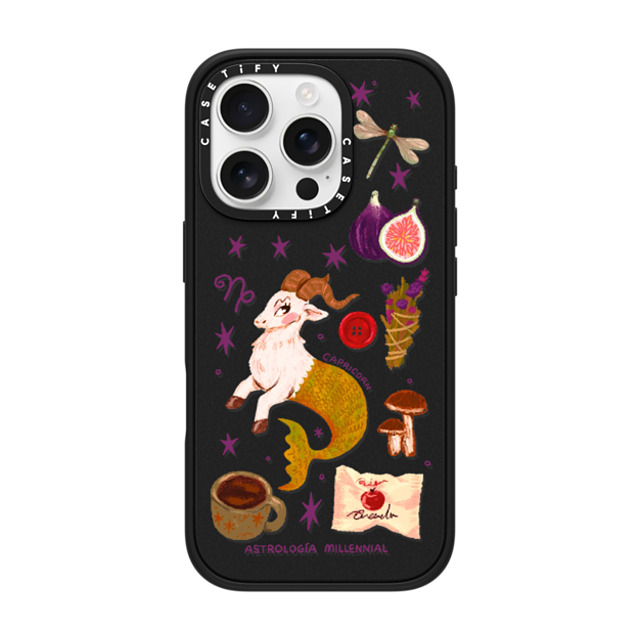 CASETiFY iPhone 16 Pro Case Matte Black Impact Case MagSafe Compatible Capricorn astrologia millennial Back to School CASETiFY iPhone 16 Pro Case Matte Black Impact Case MagSafe Compatible Capricorn astrologia millennial Back to School