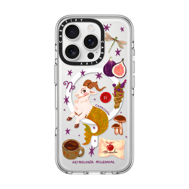 CASETiFY iPhone 16 Pro Case クリア クリア ケース MagSafe対応 Capricorn astrologia millennial Back to School CASETiFY iPhone 16 Pro Case クリア クリア ケース MagSafe対応 Capricorn astrologia millennial Back to School