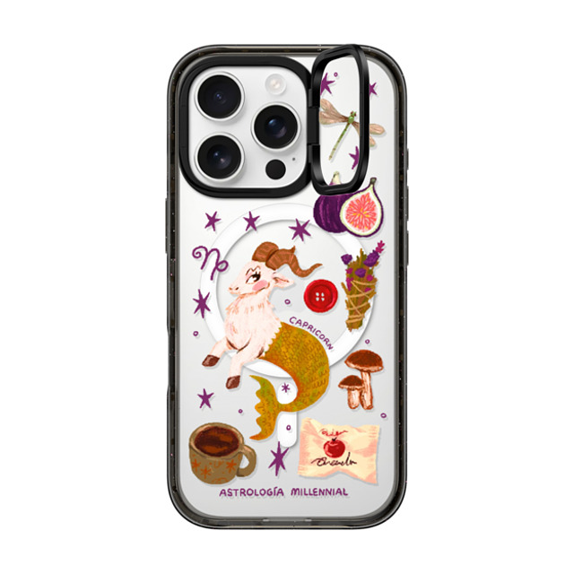 CASETiFY iPhone 16 Pro Case Black インパクトリングスタンドケース MagSafe対応 Capricorn astrologia millennial Back to School CASETiFY iPhone 16 Pro Case Black インパクトリングスタンドケース MagSafe対応 Capricorn astrologia millennial Back to School