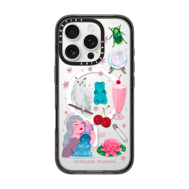 astrologiamillennial x CASETiFY iPhone 16 Pro Case Black Impact Case MagSafe Compatible みずがめ座 Father's Day astrologiamillennial x CASETiFY iPhone 16 Pro Case Black Impact Case MagSafe Compatible みずがめ座 Father's Day