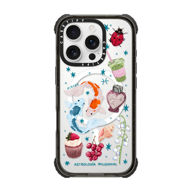 astrologiamillennial x CASETiFY iPhone 16 Pro Case Black ウルトラ インパクトケース MagSafe 対応 Pisces astrologiamillennial x CASETiFY iPhone 16 Pro Case Black ウルトラ インパクトケース MagSafe 対応 Pisces