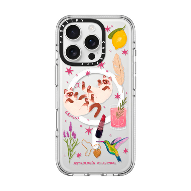 CASETiFY iPhone 16 Pro ケース クリア クリア ケース MagSafe対応 Gemini astrologia millennial Father's Day CASETiFY iPhone 16 Pro ケース クリア クリア ケース MagSafe対応 Gemini astrologia millennial Father's Day