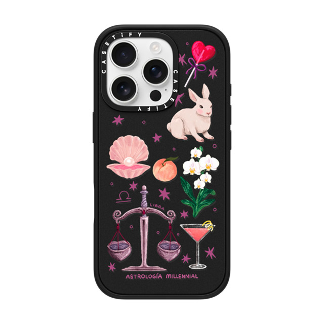 CASETiFY iPhone 16 Pro ケース マットブラック インパクトケース MagSafe対応 Libra astrologia millennial Back to School CASETiFY iPhone 16 Pro ケース マットブラック インパクトケース MagSafe対応 Libra astrologia millennial Back to School