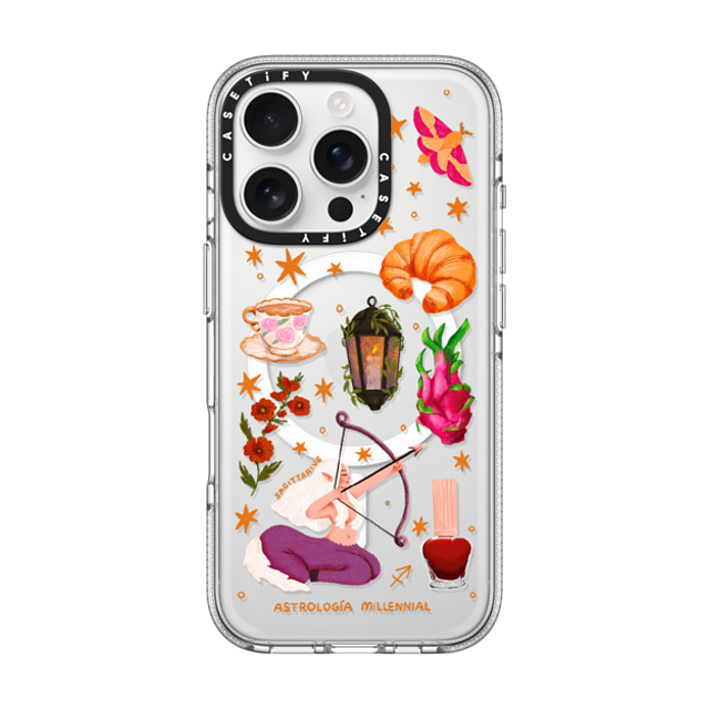 CASETiFY iPhone 16 Pro Case クリア クリア ケース MagSafe対応 Sagittarius astrologia millennial Back to School CASETiFY iPhone 16 Pro Case クリア クリア ケース MagSafe対応 Sagittarius astrologia millennial Back to School