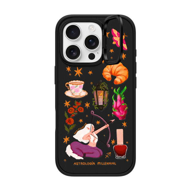 astrologiamillennial x CASETiFY iPhone 16 Pro Case Matte Black インパクトリングスタンドケース MagSafe対応 Sagittarius astrologiamillennial x CASETiFY iPhone 16 Pro Case Matte Black インパクトリングスタンドケース MagSafe対応 Sagittarius