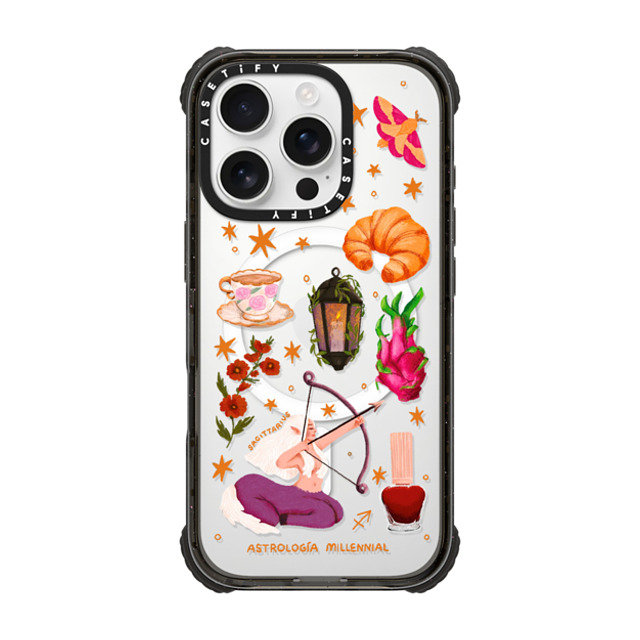 astrologiamillennial x CASETiFY iPhone 16 Pro Case Black ウルトラ インパクトケース MagSafe 対応 Sagittarius astrologiamillennial x CASETiFY iPhone 16 Pro Case Black ウルトラ インパクトケース MagSafe 対応 Sagittarius