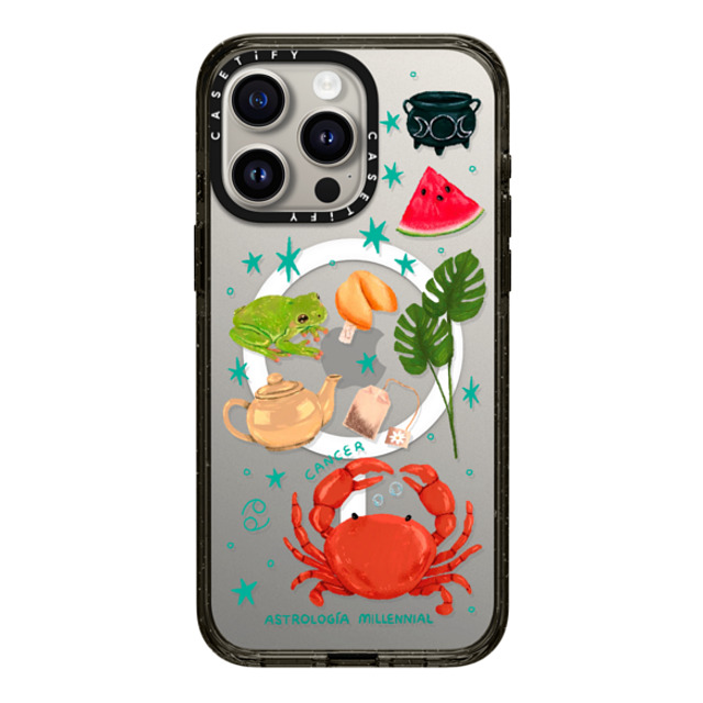 CASETiFY iPhone 15 Pro Max Case Black Impact Case MagSafe Compatible Cancer astrologia millennial Back to School CASETiFY iPhone 15 Pro Max Case Black Impact Case MagSafe Compatible Cancer astrologia millennial Back to School
