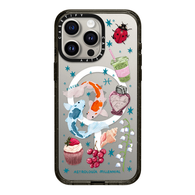 astrologiamillennial x CASETiFY iPhone 15 Pro Max Case Black Impact Case MagSafe Compatible Pisces astrologiamillennial x CASETiFY iPhone 15 Pro Max Case Black Impact Case MagSafe Compatible Pisces