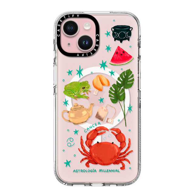 astrologiamillennial x CASETiFY iPhone 15 Case Clear Clear Case MagSafe Compatible Cancer astrologiamillennial x CASETiFY iPhone 15 Case Clear Clear Case MagSafe Compatible Cancer
