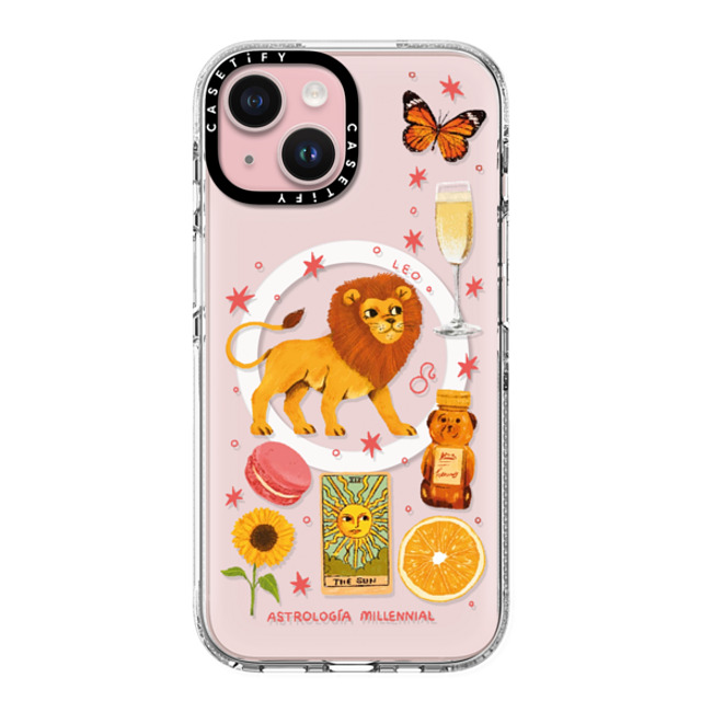 astrologiamillennial x CASETiFY iPhone 15 Case Clear Clear Case MagSafe Compatible Leo Father's Day astrologiamillennial x CASETiFY iPhone 15 Case Clear Clear Case MagSafe Compatible Leo Father's Day