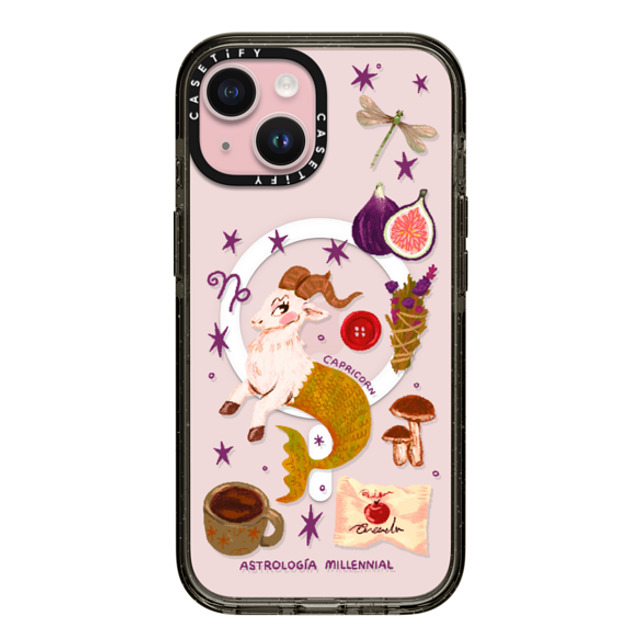 CASETiFY iPhone 15 ケース ブラック インパクトケース MagSafe対応 Capricorn astrologia millennial Back to School CASETiFY iPhone 15 ケース ブラック インパクトケース MagSafe対応 Capricorn astrologia millennial Back to School