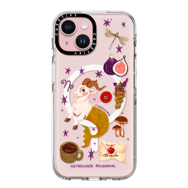 CASETiFY iPhone 15 Case クリア クリア ケース MagSafe対応 Capricorn astrologia millennial Back to School CASETiFY iPhone 15 Case クリア クリア ケース MagSafe対応 Capricorn astrologia millennial Back to School
