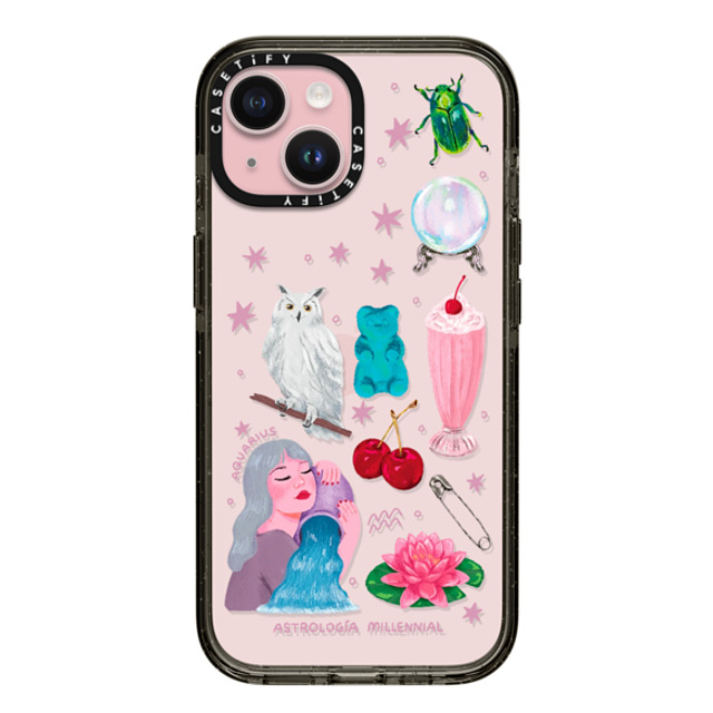 astrologiamillennial x CASETiFY iPhone 15 ケース ブラック インパクトケース みずがめ座 Mother's Day astrologiamillennial x CASETiFY iPhone 15 ケース ブラック インパクトケース みずがめ座 Mother's Day