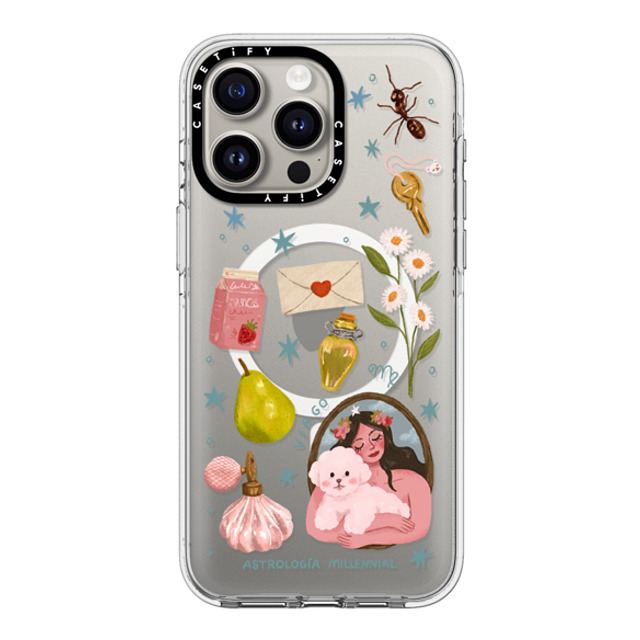 astrologiamillennial x CASETiFY iPhone 15 Pro Max Case Clear Clear Case MagSafe Compatible Virgo astrologiamillennial x CASETiFY iPhone 15 Pro Max Case Clear Clear Case MagSafe Compatible Virgo