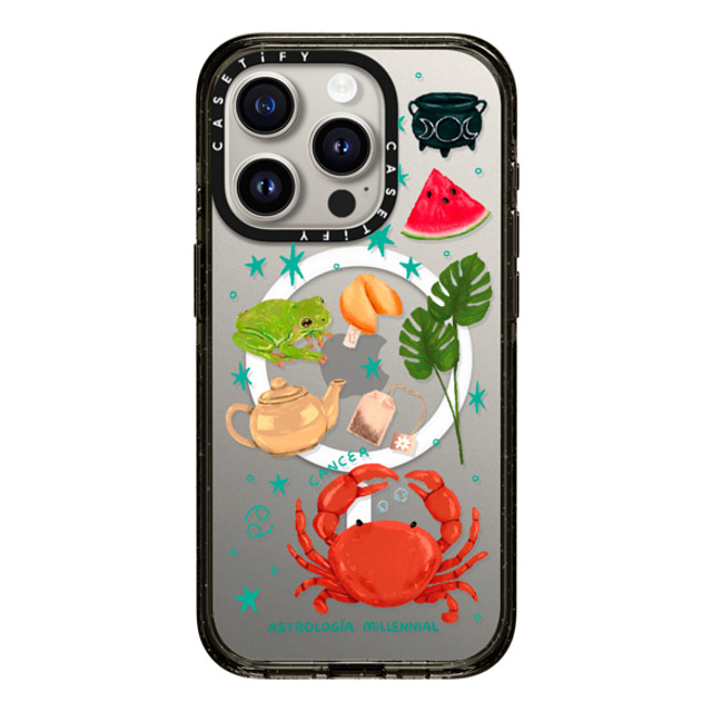 CASETiFY iPhone 15 Pro ケース ブラック インパクトケース MagSafe対応 Cancer astrologia millennial Father's Day CASETiFY iPhone 15 Pro ケース ブラック インパクトケース MagSafe対応 Cancer astrologia millennial Father's Day