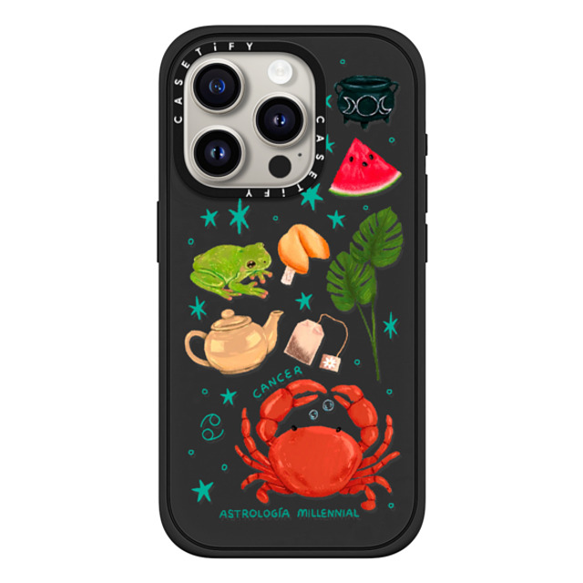 CASETiFY iPhone 15 Pro ケース マットブラック インパクトケース MagSafe対応 Cancer astrologia millennial Father's Day CASETiFY iPhone 15 Pro ケース マットブラック インパクトケース MagSafe対応 Cancer astrologia millennial Father's Day