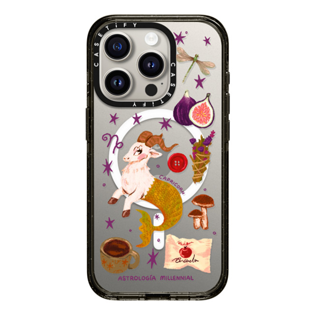 CASETiFY iPhone 15 Pro Case Black Impact Case MagSafe Compatible Capricorn astrologia millennial Back to School CASETiFY iPhone 15 Pro Case Black Impact Case MagSafe Compatible Capricorn astrologia millennial Back to School