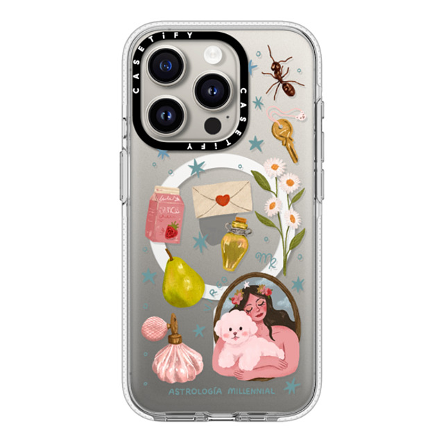 astrologiamillennial x CASETiFY iPhone 15 Pro Case Clear Clear Case MagSafe Compatible Virgo astrologiamillennial x CASETiFY iPhone 15 Pro Case Clear Clear Case MagSafe Compatible Virgo