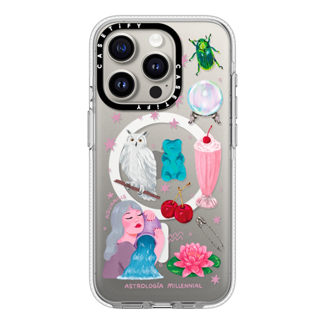 astrologiamillennial x CASETiFY iPhone 15 Pro Case Clear Clear Case MagSafe Compatible みずがめ座 astrologiamillennial x CASETiFY iPhone 15 Pro Case Clear Clear Case MagSafe Compatible みずがめ座
