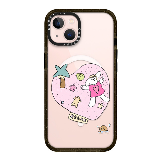 CASETiFY iPhone 13 ケース ブラック インパクトケース MagSafe対応 Relax nikioooo wu