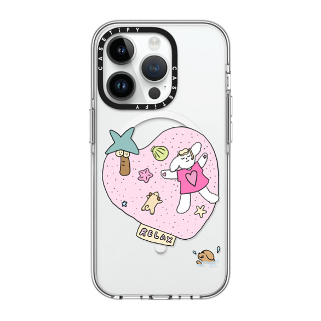 CASETiFY iPhone 14 Pro ケース クリア クリア ケース MagSafe対応 Relax nikioooo wu