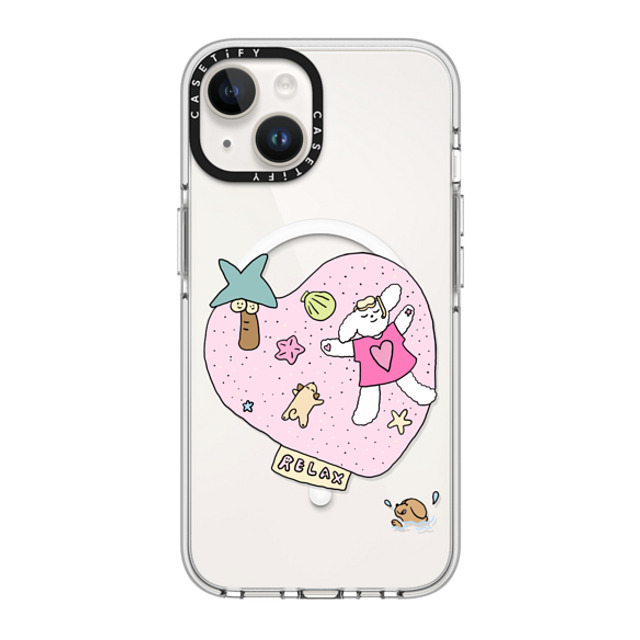 CASETiFY iPhone 14 ケース クリア クリア ケース MagSafe対応 Relax nikioooo wu