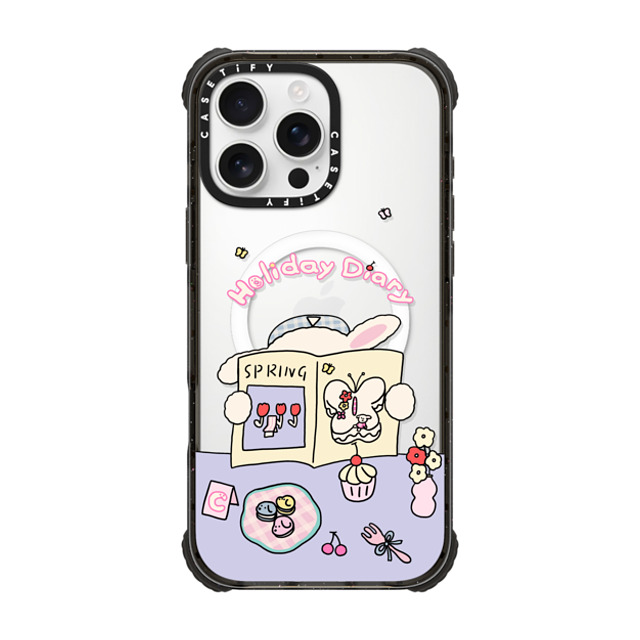 CASETiFY iPhone 16 Pro Max ケース ブラック ウルトラ インパクトケース MagSafe 対応 Holiday Diary nikioooo wu Father's Day CASETiFY iPhone 16 Pro Max ケース ブラック ウルトラ インパクトケース MagSafe 対応 Holiday Diary nikioooo wu Father's Day