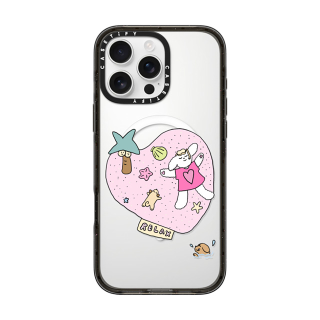 CASETiFY iPhone 16 Pro Max ケース ブラック インパクトケース MagSafe対応 Relax nikioooo wu