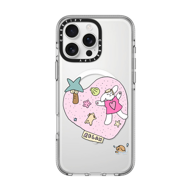 CASETiFY iPhone 16 Pro Max ケース クリア クリア ケース MagSafe対応 Relax nikioooo wu